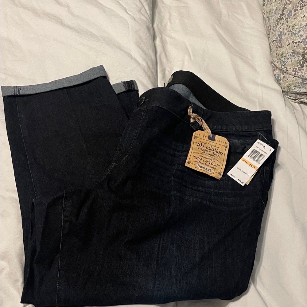Democracy Women's Dark Blue Straight Leg Jeans